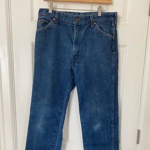 Levi’s true Vintage 557 Rare Cowboy Denim jeans 34x30 Made in USA